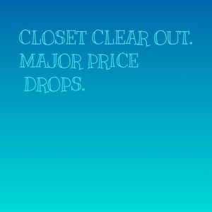 CLOSET CLEAR OUT. MAKE AN OFFER.